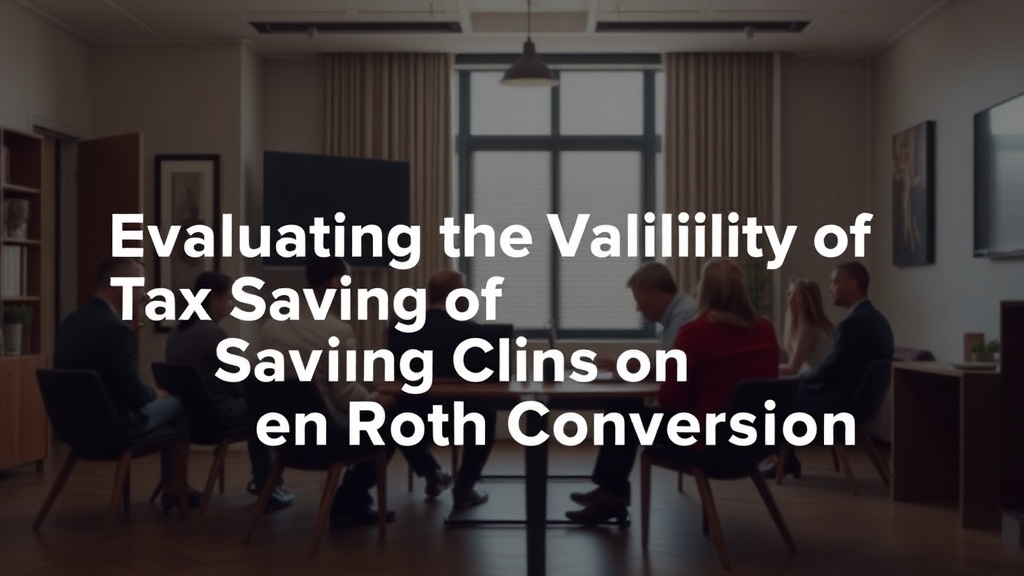 Evaluating the Validity of Tax-Saving Claims on Roth Conversions - haber görseli 1