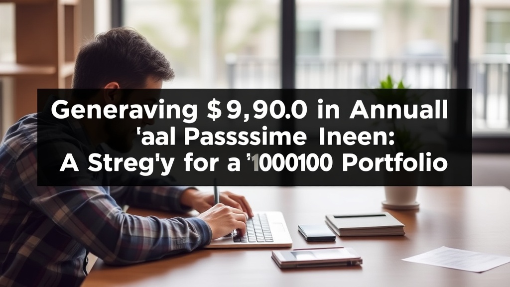Generating $9,000 in Annual Passive Income: A Strategy for a $100,000 Portfolio - haber görseli 1