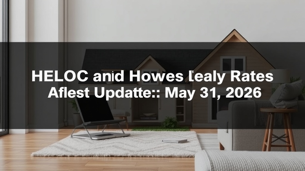 HELOC and Home Equity Loan Rates: Market Update for May 31, 2026 - haber görseli 1