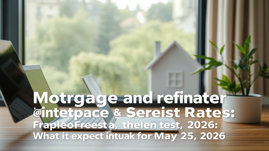 Mortgage and Refinance Interest Rates: What to Expect for the Week of May 25, 2026 - haber görseli 1