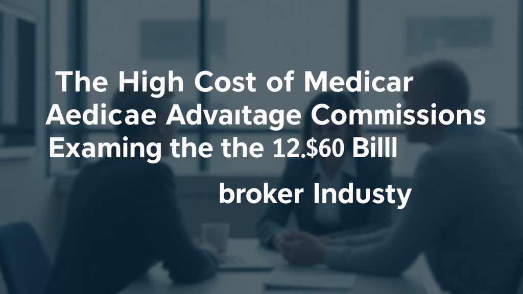 The High Cost of Medicare Advantage Commissions: Examining the $10 Billion Broker Industry - haber görseli 1