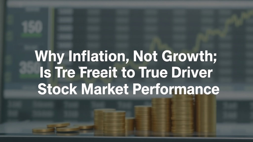 Why Inflation, Not Growth, Is the True Driver of Stock Market Performance - haber görseli 1