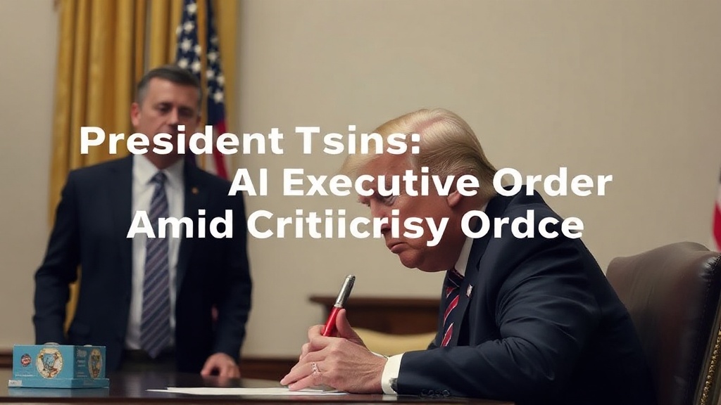 President Trump Signs AI Executive Order Amid Criticism Over Scope - haber görseli 1