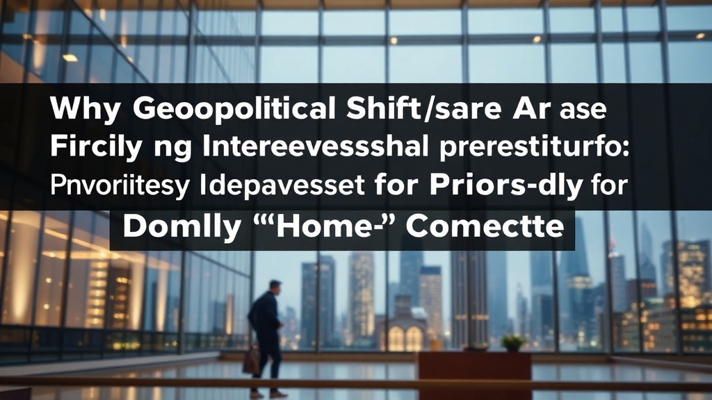 Why Geopolitical Shifts Are Forcing Investors to Prioritize Domestic 'Home-Court' Advantage - haber görseli 1